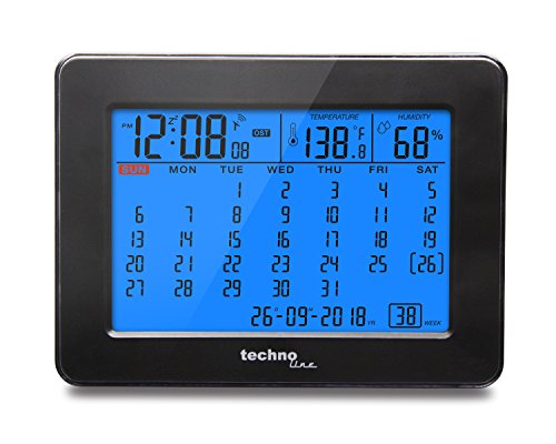 Technoline Digitaler Kalender WT 2500 mit Funkuhr 