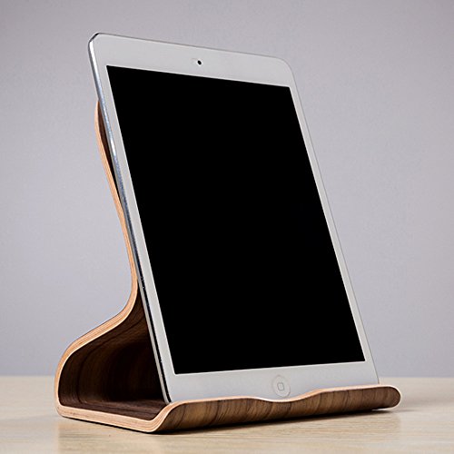 SAMDI Universal Holz Tablet PC Ständer Gerätehalter Halterung für Apple iPad Mini Air 2 3 4 iPhone 6 Samsung Galaxy 10.1 S5 S4 Lenovo LG Google Nexus PAD - 3