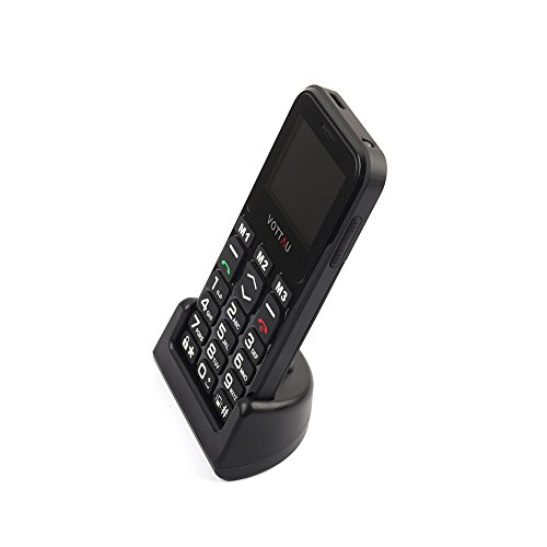 Senioren Handys Ohne vertrag, VOTTAU E09 Einfaches Handy Quad-Band-GSM-Mobiltelefon Großtastenhandy Einfach zu bedienendes mit einzelnes-Sim und Notruffunktion mit SOS-Taste - 5