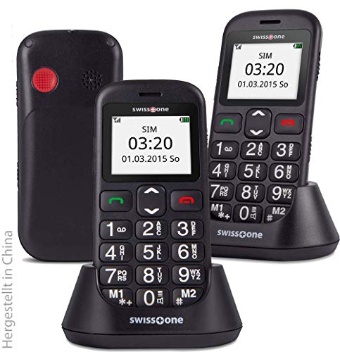 swisstone BBM 320c – GSM-Mobiltelefon mit großem beleuchtetem Farbdisplay, schwarz - 3