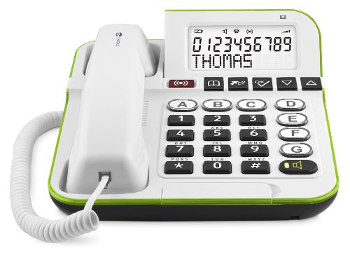 Doro Secure 350 Schnurgebundenes Großtastentelefon mit Notruf-Alarmgeber weiß - 2