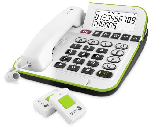 Doro Secure 350 Schnurgebundenes Großtastentelefon mit Notruf-Alarmgeber weiß - 3
