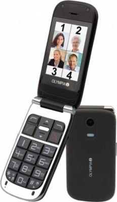 OLYMPIA Becco plus - Senioren Mobiltelefon in schwarz