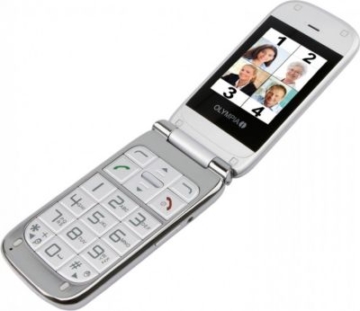 OLYMPIA Becco plus - Senioren Mobiltelefon in silber
