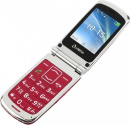 OLYMPIA Style Plus Senioren Komfort Mobiltelefon mit Großtasten, Rot