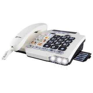 Senioren-Telefon Geemarc PhotoPhone 100 Weiß